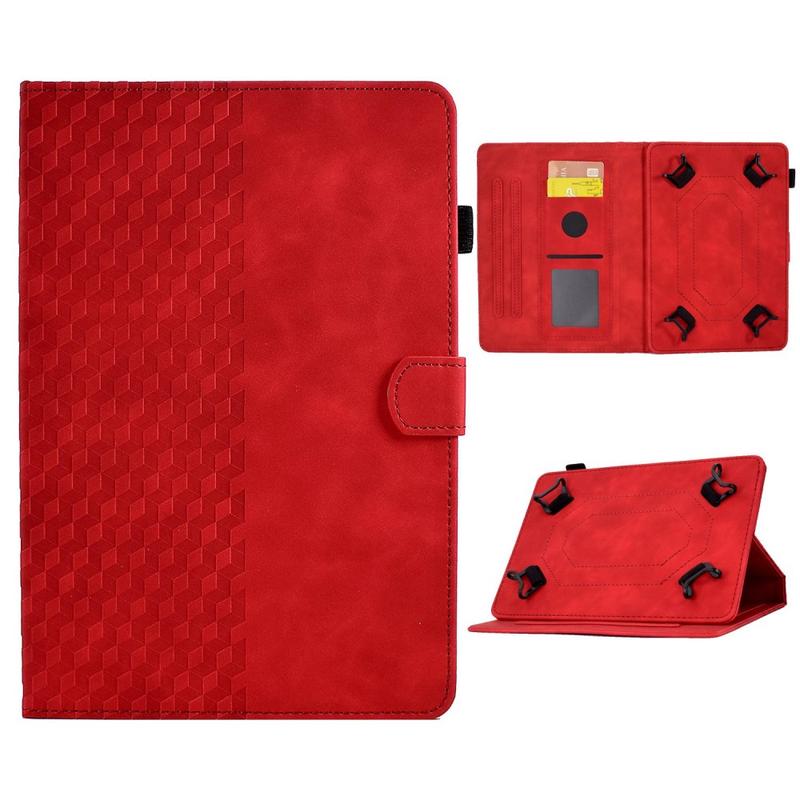 Universal 3d Mønster Smart Tablet Folio Etui 10 Red