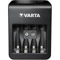 Varta LCD-stiklader + batterioplader m. 4x R6/AA-batterier