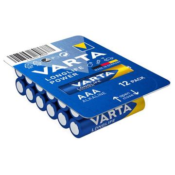 Varta Longlife Power LR03/AAA-batteri - 12 stk.