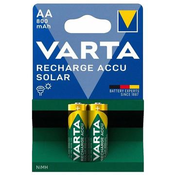 Varta Solar genopladelige AA-batterier 800mAh - 2 stk.