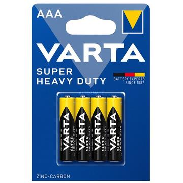 Varta Super Heavy Duty R03/AAA-batteri - 4 stk.