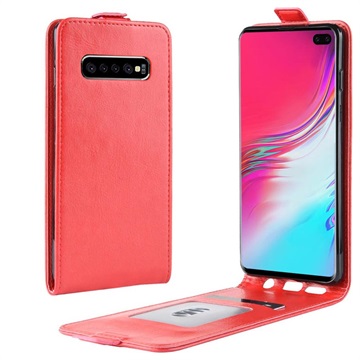 Samsung Galaxy S10 5G Vertikal Flip Cover med Kortholder