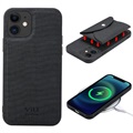 Vili T iPhone 12/12 Pro Cover med Magnetisk Pung - Sort