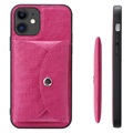 Vili T iPhone 12/12 Pro Cover med Magnetisk Pung - Hot Pink