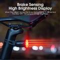 WEST BIKING YP0701331 Farvestrålende LED-cykelbaglygte Cykel Smart baglygte Cykeltilbehør Sikkerhedslampe - monteres på rør