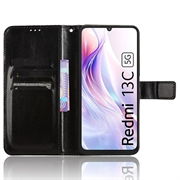 Xiaomi Redmi 13C 5G/Poco M6 Pung Cover med Magnetisk Lukning - Sort