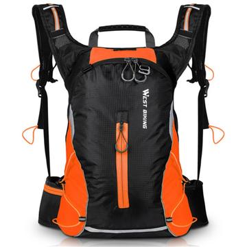 West Biking Sports Cykelrygsæk - 16L - Orange / Sort