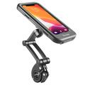 West Biking YP0715057 Fuldt lukket telefonholder til cykelstyr - 6,7" - Sort