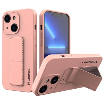 Wozinsky Kickstand iPhone 13 Mini Silikone Cover - Pink