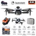 XKJ K6 MAX 3-kamera forhindringsdrone HD luftfotografering sammenklappelig quadcopter RC-fly med enkelt batteri - grå