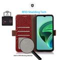 Xiaomi 14 Ultra Crocodile Series Læderpung med RFID - Rød