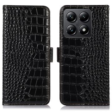 Xiaomi 14T Crocodile Series Læderpung med RFID