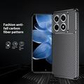 Xiaomi 14T Pro Beetle Karbonfiber TPU Cover - Sort