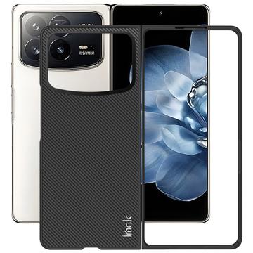 Xiaomi Mix Fold 4 Imak Ruiyi Hybrid Cover - Karbonfiber - Sort