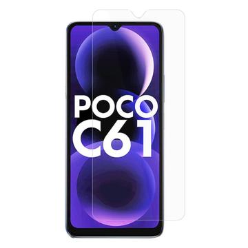 Xiaomi Poco C61 Skærmbeskyttelse Hærdet Glas - 9H, 0.3mm - Case Friendly - Klar