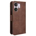 Xiaomi Poco M6/Redmi 13R Pung Cover med Kortholder - Brun