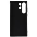 Samsung Galaxy S23 Ultra 5G Anti-Fingeraftryk Mat TPU Cover - Sort