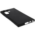 Samsung Galaxy S23 Ultra 5G Anti-Fingeraftryk Mat TPU Cover - Sort