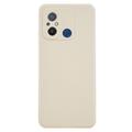 Xiaomi Redmi 12C Anti-Fingeraftryk Mat TPU Cover - Hvid