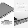 Xiaomi Redmi A3 Imak Faldsikkert TPU Cover - Gennemsigtig Sort