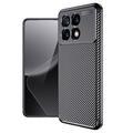 Xiaomi Redmi K70/K70 Pro/Poco F6 Pro Beetle Karbonfiber TPU Cover - Sort