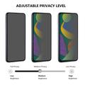 Xiaomi Redmi K80/K80 Pro Privacy Full Cover Skærmbeskyttelse Hærdet Glas - Sort Kant