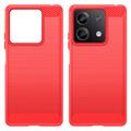 Xiaomi Redmi Note 13 Børstet TPU Cover - Karbonfiber