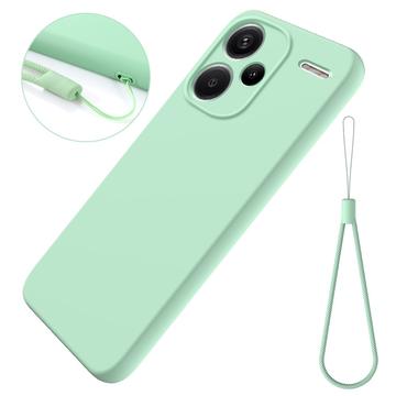 Xiaomi Redmi Note 13 Pro+ Liquid Silikone Cover med Strop - Grøn