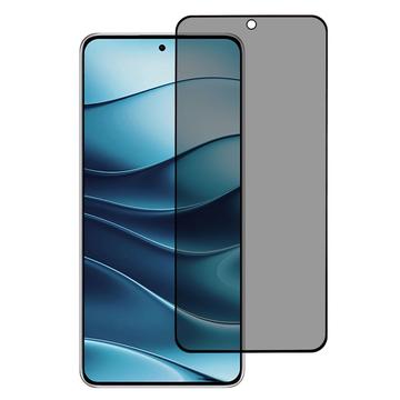 Xiaomi Redmi Note 14 Privacy Full Cover Skærmbeskyttelse Hærdet Glas - Sort Kant