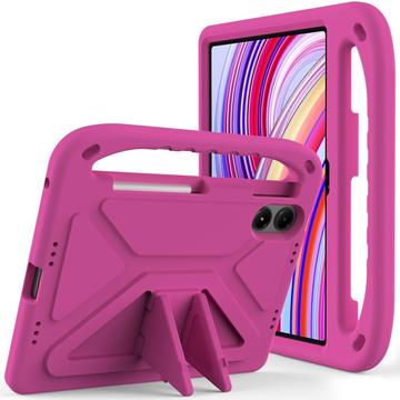 Xiaomi Redmi Pad Pro/Poco Pad Stødsikkert Transportabelt Cover til Børn - Hot Pink
