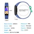 Y99C 0.96" smartwatch til børn IP68 vandtæt sportsarmbånd Multifunktionelt sundhedsur med skridttælling/søvn-/hjertefrekvensovervågning - Pink