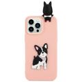 3D Cartoon iPhone 14 Pro Max TPU Cover - Hund