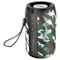 Zealot S32 Transportabel Vandafvisende Bluetooth-højtaler - 5W - Grøn Camouflage