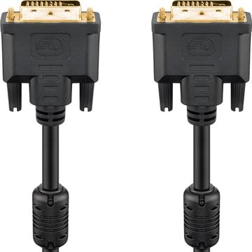 Goobay Dual Link DVI-D Full HD Kabel - 10m - Guldbelagt