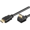 Goobay 270-graders Vinklet HDMI 2.0 Kabel med Ethernet - 2m - Sort