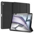 iPad Air 13 (2024) Dux Ducis Domo Tri-Fold Smart Folio Cover - Sort