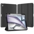 iPad Air 13 (2024) Dux Ducis Domo Tri-Fold Smart Folio Cover - Sort