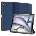 iPad Air 13 (2024) Dux Ducis Domo Tri-Fold Smart Folio Cover - Blå