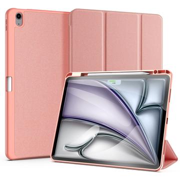 iPad Air 13 (2024) Dux Ducis Domo Tri-Fold Smart Folio Cover - Pink