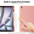 iPad Air 13 (2024) Dux Ducis Domo Tri-Fold Smart Folio Cover - Pink