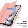 iPad Air 13 (2024) Dux Ducis Domo Tri-Fold Smart Folio Cover - Pink