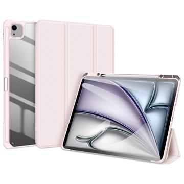 iPad Air 13 (2024) Dux Ducis Toby Tri-Fold Smart Folio Cover - Lysepink