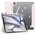 iPad Air 13 (2024) Dux Ducis Toby Tri-Fold Smart Folio Cover - Lysepink