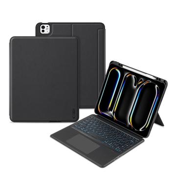 iPad Pro 13 (2024) Tech-Protect SmartCase Mag Pen Bluetooth-tastaturetui - Sort