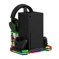 iPega PG-XBX025S Multifunktionel opladningsstander med køler og RGB til Xbox - Sort