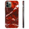 iPhone 11 Pro TPU Cover - Rød Marmor