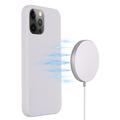 iPhone 12/12 Pro Liquid Silikone Cover - MagSafe Kompatibel - Hvid