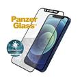 iPhone 12 Mini PanzerGlass Case Friendly Swarovski CamSlider Skærmbeskyttelse Hærdet Glas - Sort Kant
