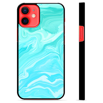 iPhone 12 mini Beskyttende Cover - Blå Marmor