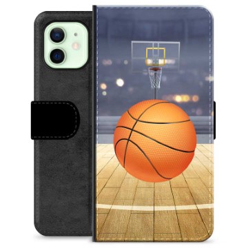 iPhone 12 Premium Flip Cover med Pung - Basketball